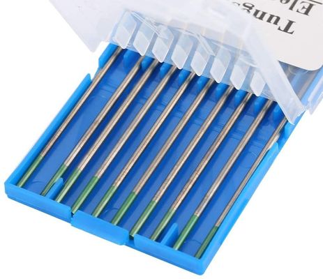 175 mm 1,6 mm Lantano Verde Tungsténio puro Tig Electrodo de Soldadura 10pcs