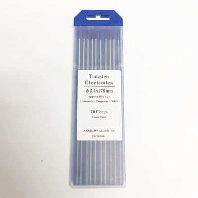 Soluções de solda Eletrodos de tungstênio WE3 Compósito roxo 3/32 x 7 para solda DC/AC