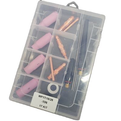 WP17 superior 18 26-10N 17Kit Lente de gás de alumínio bico de volta de taça TIG acessórios de soldagem Kit de arrefecimento de ar