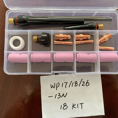 Kit de consumíveis de tocha de soldagem TIG personalizado para PTA DB SR WP 17 18 26 13N 53N 54N