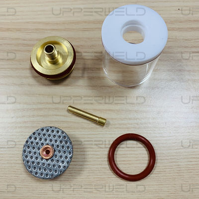 Kit de tocha de soldagem TIG de vidro de borracha de cobre WP9/20 Nozzle Set de 7 para todas as séries WP-9/20/25