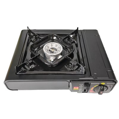 Forno de gás portátil escovado de aço inoxidável para acampamento para cozinha a alta pressão