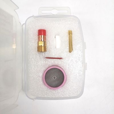 WP17 18 26 Tig Consumíveis Tocha Lente de gás Cunha Coletar Champagne Bocal 53NACN Kit