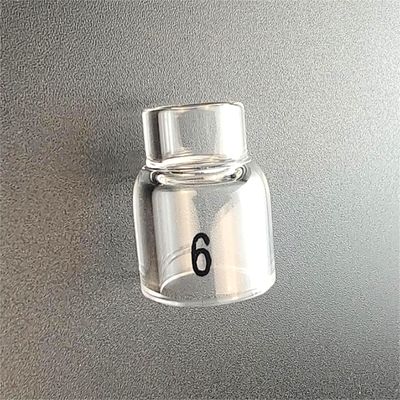 Suporte OEM UPPERWELD 13NQ10-6 Garrafa de vidro transparente Tig Acessórios para tocha de solda