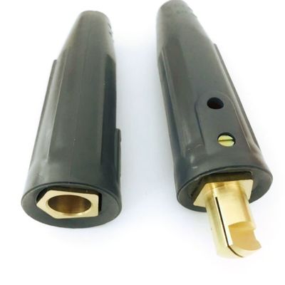 Negro US70 Conector de cabo Kit de suporte de cabo de soldagem Adaptador masculino feminino para consumíveis de soldagem Metal