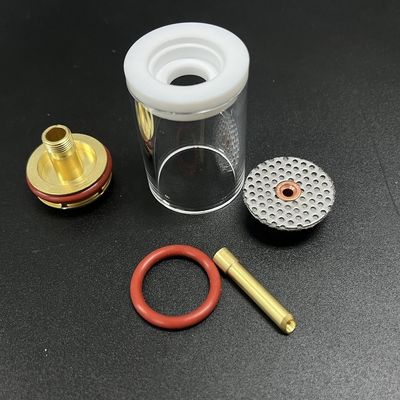 Wp17/18/26 Tig Tocha Copas de vidro Kit de solda com 1 kg superior reto bico de vidro 47mm