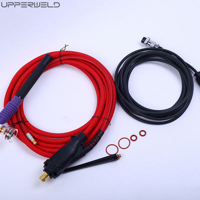 100% de teste passado Tig aquecido a ar Kit de tocha de soldagem interruptores ajustáveis resfriado a gás WP-17