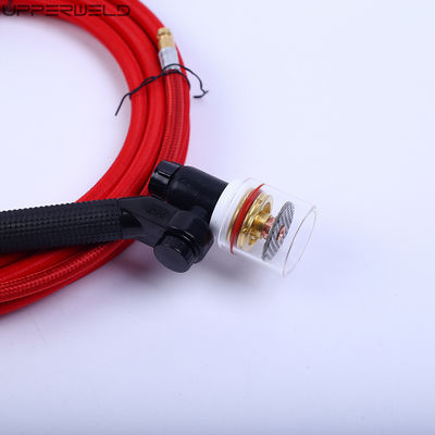 100% de teste passado Tig aquecido a ar Kit de tocha de soldagem interruptores ajustáveis resfriado a gás WP-17