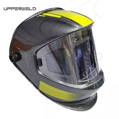 Grande tela de visualização Energia solar Auto-escurecimento capacete de soldagem para TIG MIG Soldador feito