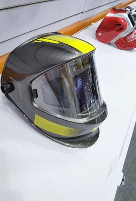 Grande tela de visualização Energia solar Auto-escurecimento capacete de soldagem para TIG MIG Soldador feito