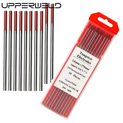 Cor Vermelha 2% Thoriated 3/32&quot; x 7&quot; WT20 TIG Soldar Electrodos de Tungstênio Varetas de Tungstênio