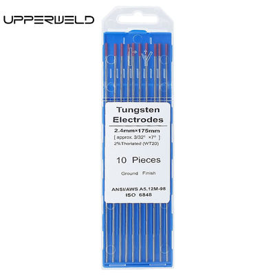 Cor Vermelha 2% Thoriated 3/32&quot; x 7&quot; WT20 TIG Soldar Electrodos de Tungstênio Varetas de Tungstênio