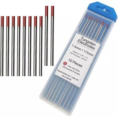 1/8' 3/32' 2% de ouro lantanado WL15 Eletrodo de tungstênio para solda STIG 10-Pack