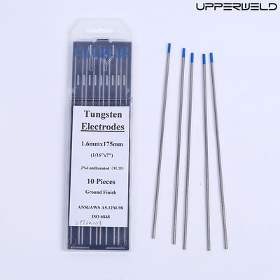 10pcs WL 20 2% Lanthanated Tungsténio Azul 175mm 1.6mm Pacote de Eletrodos para Soldadura Tig