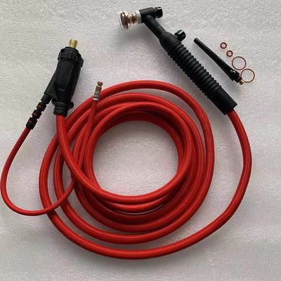 Kit de tocha de soldagem Tig refrigerada a ar com bocal grande champanhe preto 250AMP WP26FV-R-20FT