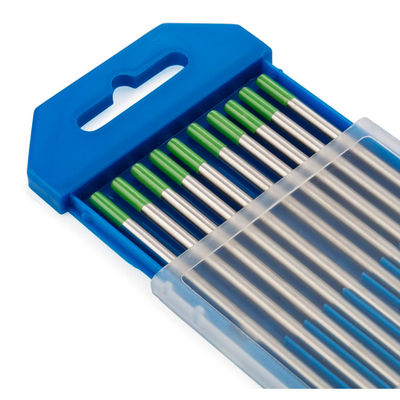 175 mm 1,6 mm Lantano Verde Tungsténio puro Tig Electrodo de Soldadura 10pcs