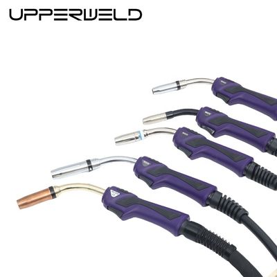 Suporte OBM personalizado Purple 25AK Air Cooled MIG Welding Torch com Euro Connector