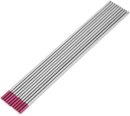 Eletrodo de tungstênio 2% torado 1/16' * 7&quot; vermelho WT20 10 pacotes para projetos de soldagem TIG