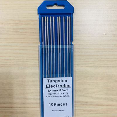Eletrodos de tungstênio de soldagem de ouro de 2,4 mm*175 mm 3/32 WL15 Tig para aplicações de soldagem