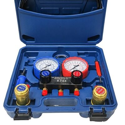 R744 Conjunto de manípulas de acoplamento rápido de automóveis AC para instalação universal de automóveis Ar condicionado