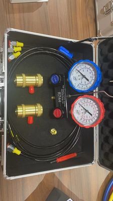 R744 Conjunto de manípulas de acoplamento rápido de automóveis AC para instalação universal de automóveis Ar condicionado