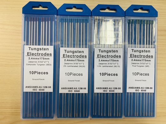 Eletrodos de tungstênio de soldagem de ouro de 2,4 mm*175 mm 3/32 WL15 Tig para aplicações de soldagem