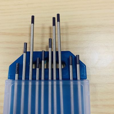 Eletrodos de tungstênio WE3 de cabeça preta composto de tungstênio 2,4 mm * 175 mm Ideal para soldagem TIG