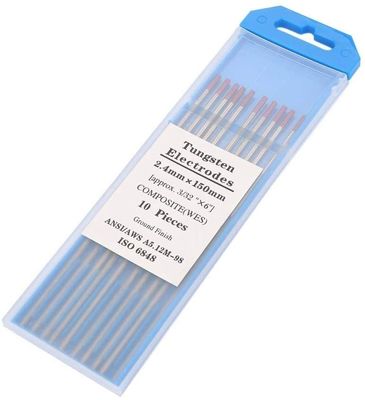 TIG Consumíveis de Soldadura WES Eletrodos de Tungstênio Púrpura Tungstênio Composto 2,4 mm*150 mm