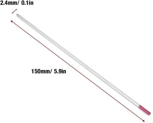 TIG Consumíveis de Soldadura WES Eletrodos de Tungstênio Púrpura Tungstênio Composto 2,4 mm*150 mm