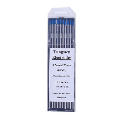 Corrente de funcionamento CC/AC WL20 2.4 mm*175 mm Eletrodos de tungstênio azul para solda TIG