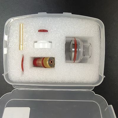 2.4 mm TIG Soldagem Tocha Stubby Lente de Gás Kit de Copo de Vidro para WP-17/18/26 Air Cooling