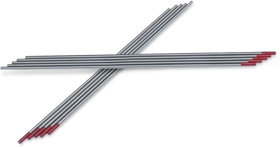 10 pacotes de elétrodos de tungstênio vermelho 2,4 mm * 175 mm para solda TIG