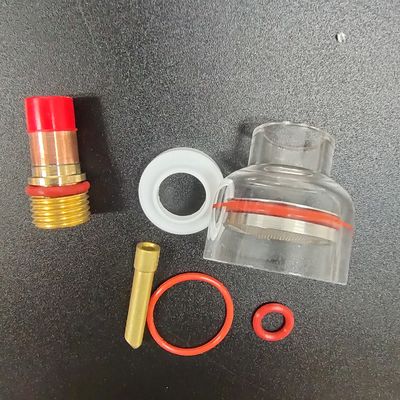 WP-17/18/26 Kit de bico transparente de champanhe TIG Acessórios de soldagem para soldas consistentes