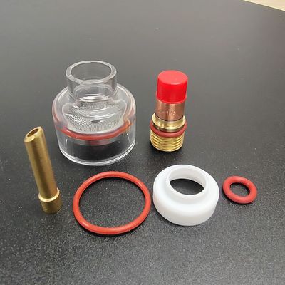 WP-17/18/26 Kit de bico transparente de champanhe TIG Acessórios de soldagem para soldas consistentes