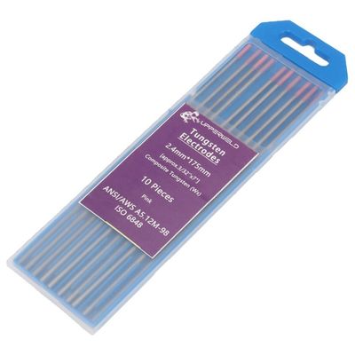 175 mm 1/8''Pink Electrode Tungsténio para WP17/18/26 TIG Tool acessório de soldagem tocha