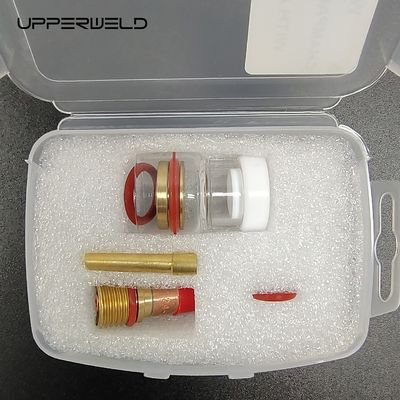 Melhor cobertura de gás superior WP-17/18/26 Kit de bocal de champanhe com adaptador 2.4mm TIG Consumíveis de solda