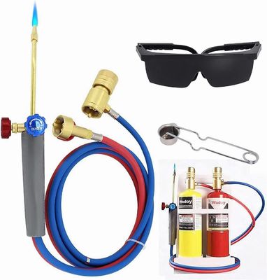 Kit profissional de tochas de corte de acetileno por oxigénio de latão para ferramentas de soldagem e corte