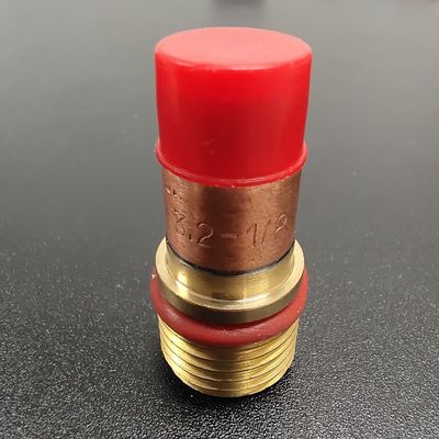 WP-17/18/26 Champagne 3.2mm Tig nozzle Kit grande com adaptador para TIG quartzo de solda