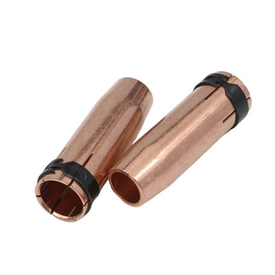 Nozzle de solda a gás MIG MAG resfriado a ar com ponta de contato do difusor de gás comprimento 75.96mm