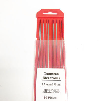 Rodas de solda ponta vermelha 2.4mm*175mm TIG Acessórios de soldagem para corrente de soldagem 40-230A