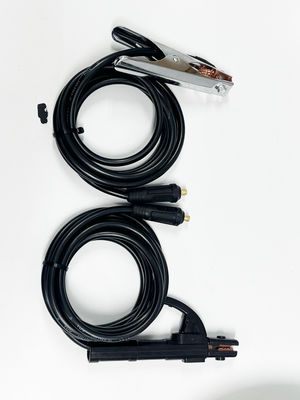 200A Set de cabo de solda de corrente nominal com suportador de eletrodo de latão e conector UE 10-25