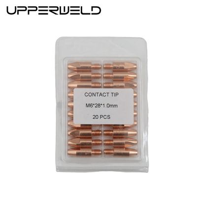 OBM Suporte personalizado TIG Acessórios Gas Power Copper Mig Soldagem Tocha M6 28 1.0MM