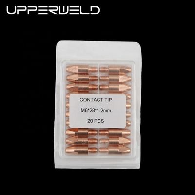M6 28 1.2MM Potência de gás Mig de cobre acessórios de tocha de solda