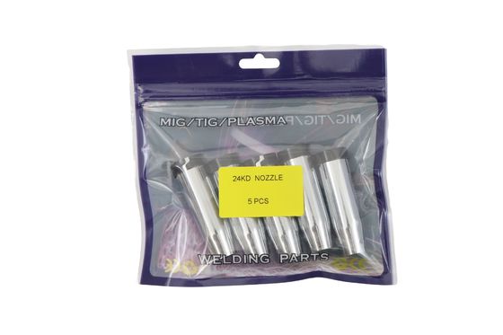 24KD MIG/MAG Tocha de Soldadura Bocal de Soldadura Cilíndrico 1,2 cm Diâmetro 5PCS