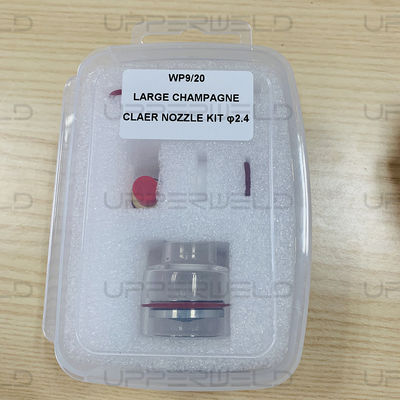 Kit de tocha de soldagem TIG de vidro de borracha de cobre WP9/20 Nozzle Set de 7 para todas as séries WP-9/20/25