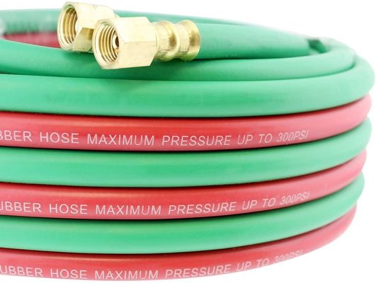 Tocha de corte de mangueira dupla multifuncional de borracha industrial de 12 pés para solda de acetileno