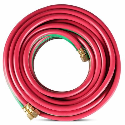 Tocha de corte de mangueira dupla multifuncional de borracha industrial de 12 pés para solda de acetileno