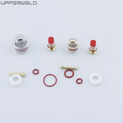 10pcs TIG Soldador Tocha Acessórios para Soldar Rosa Lente de Gás Larga Copo de Alumina bico