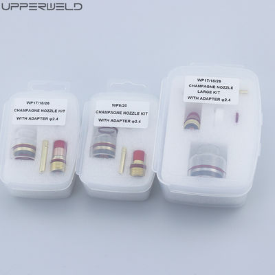 10pcs TIG Soldador Tocha Acessórios para Soldar Rosa Lente de Gás Larga Copo de Alumina bico