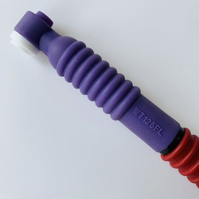 Suporte personalizado OEM Purple WT-125 FL Tig Torch Body Flexible Head TIG Welding Torch para Soldadura de Argo Arco